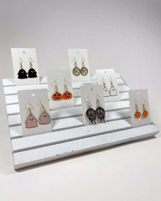 Halloween Enamel Charm Earrings