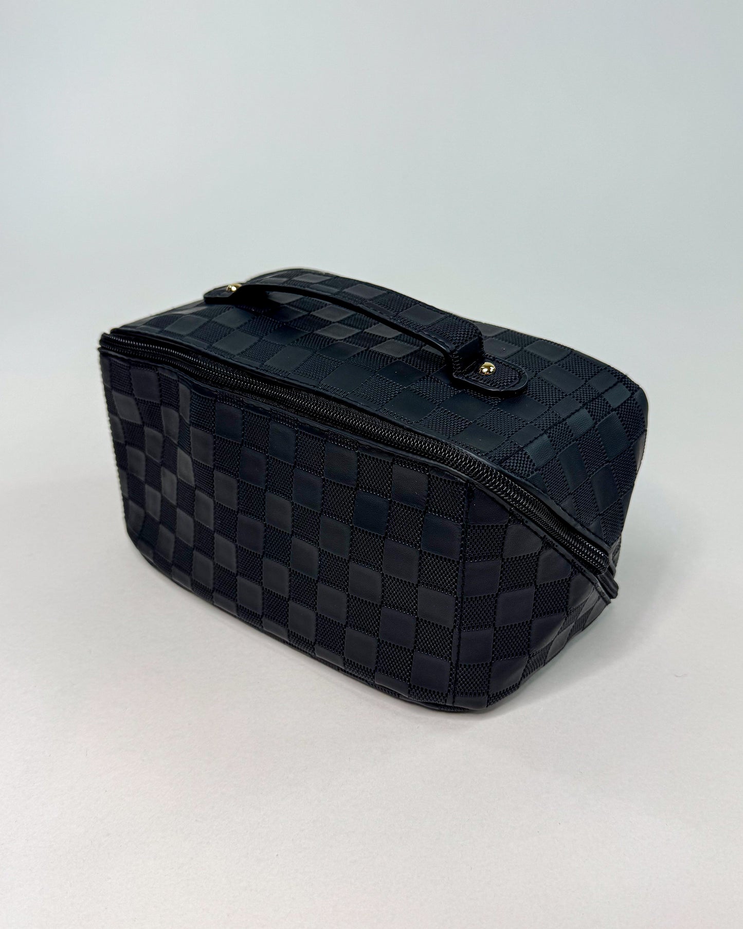 Checker Makeup Bag