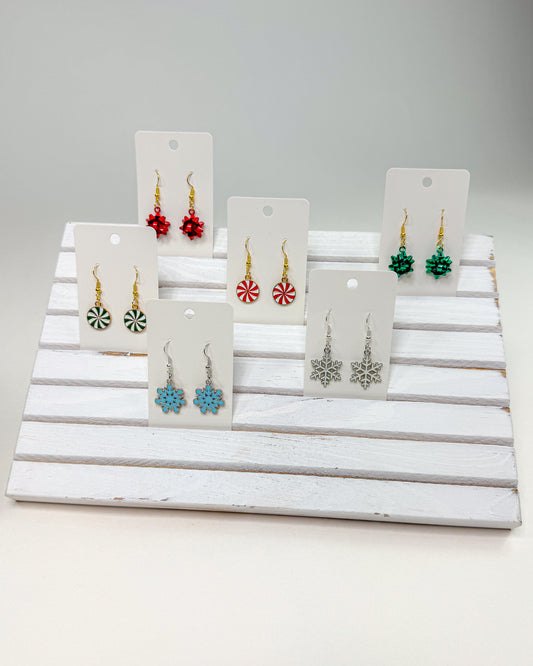 Holiday Enamel Charm Earrings