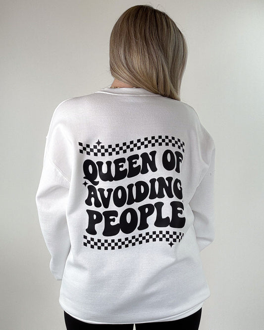 Queen of Avoiding People Crewneck