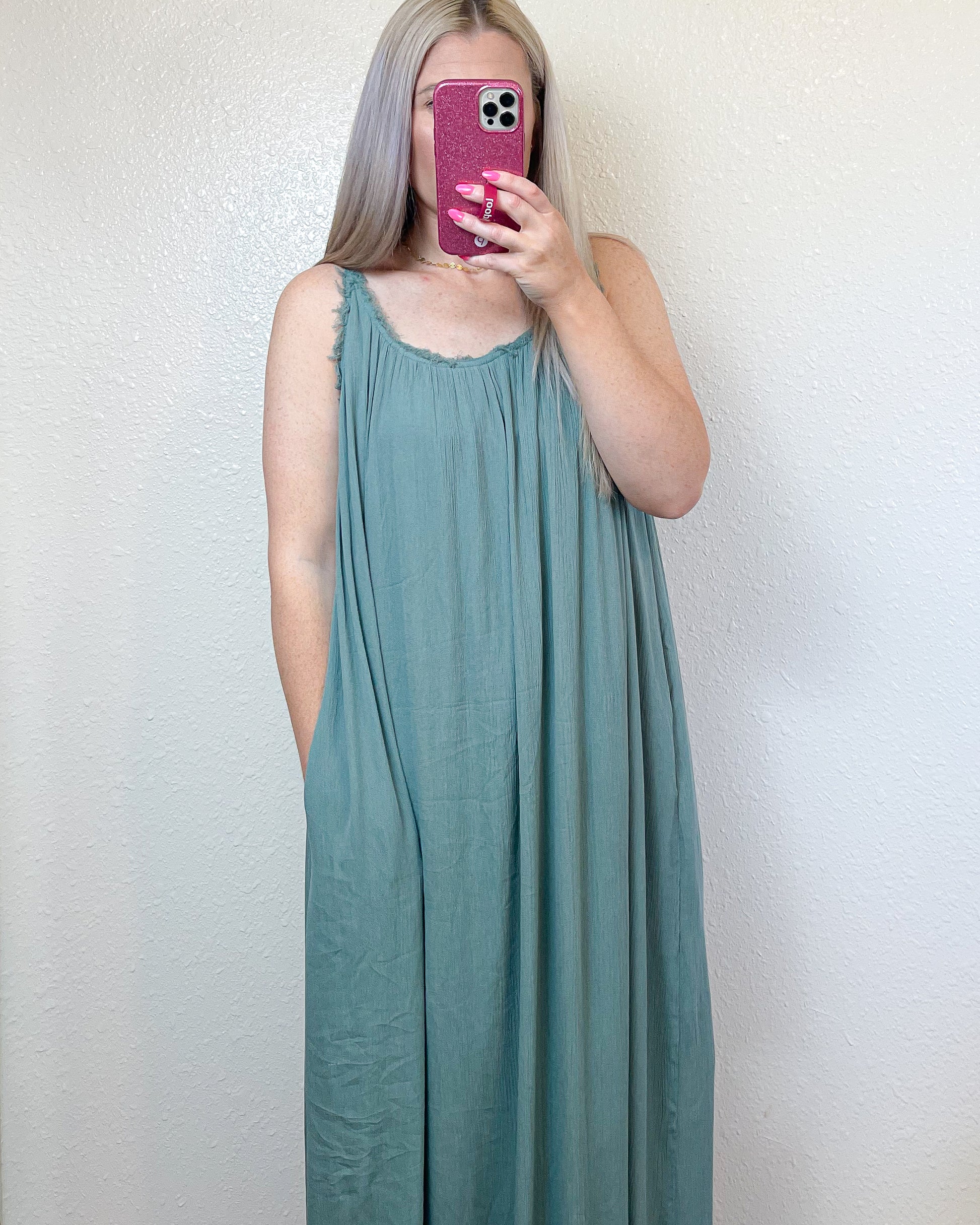 Open Tie Maxi Dress.