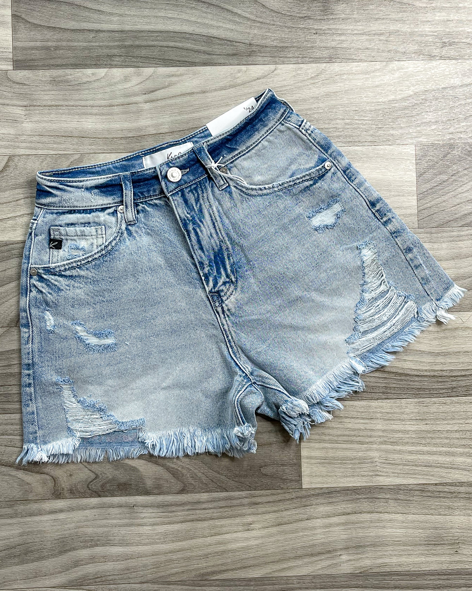 Distressed Mom Shorts.