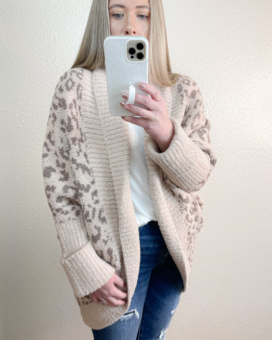 Plus Dreamy Leopard Cardigan.