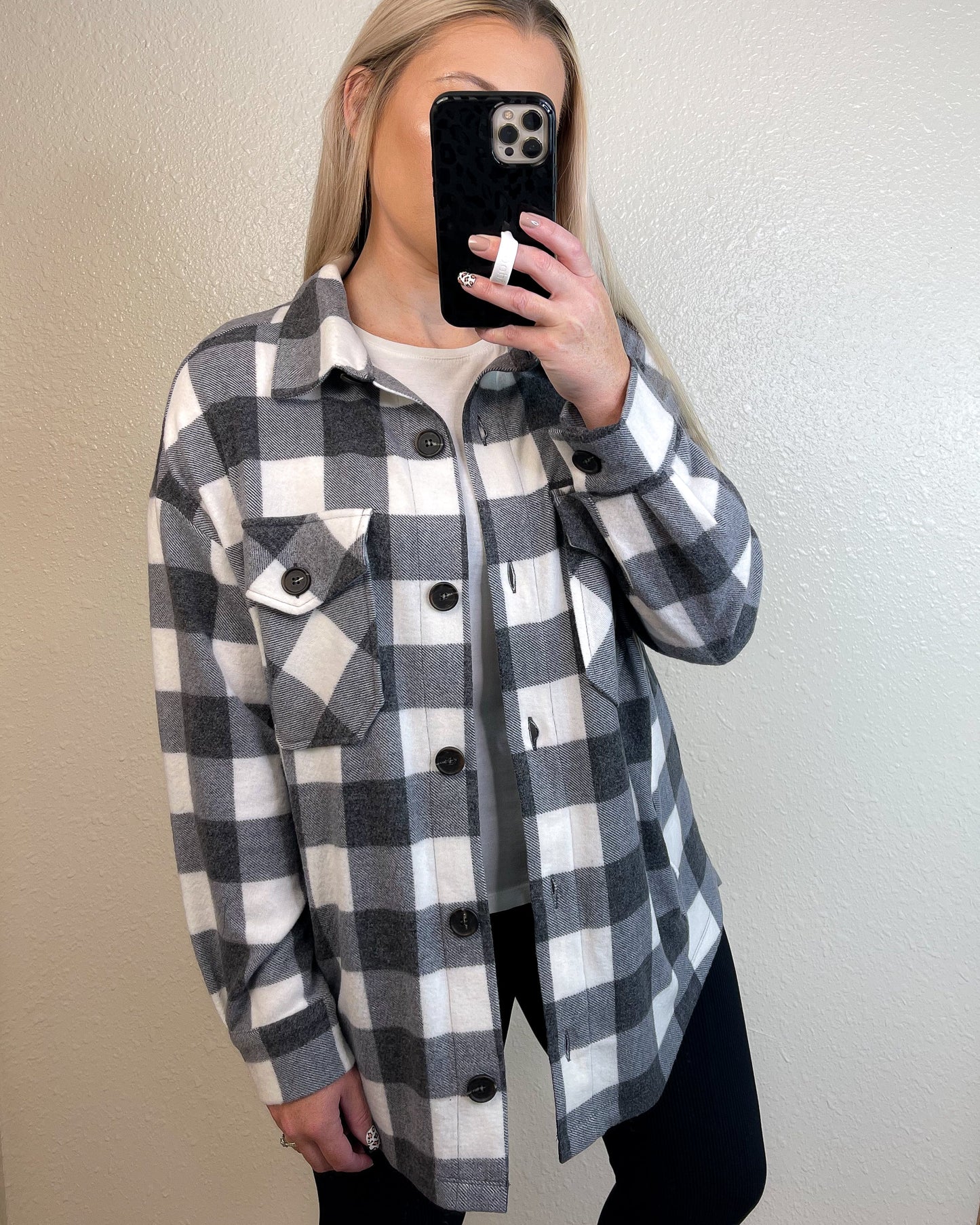 Cozy Plaid Shacket.