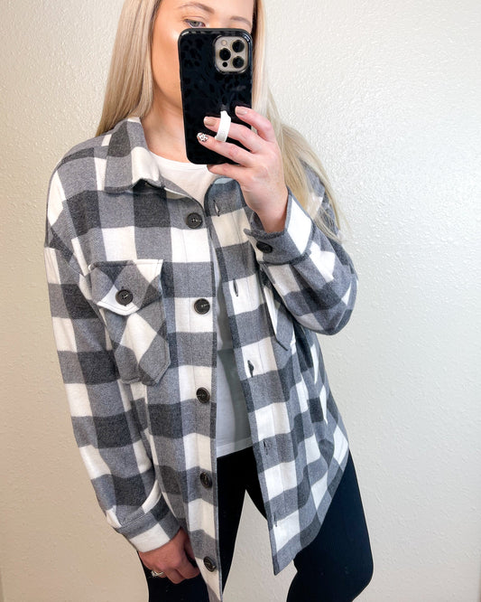 Cozy Plaid Shacket.