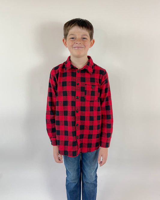 Boys Buffalo Plaid Flannel